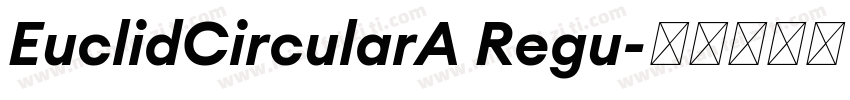 EuclidCircularA Regu字体转换